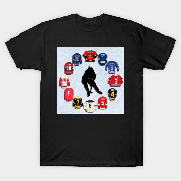 best players nhl ice hockey clock clock T-Shirt by JPS-CREATIONS